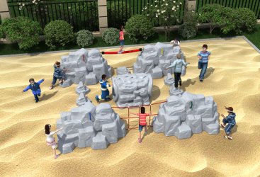 乐鱼leyu.com儿童攀爬墙攀岩石钻