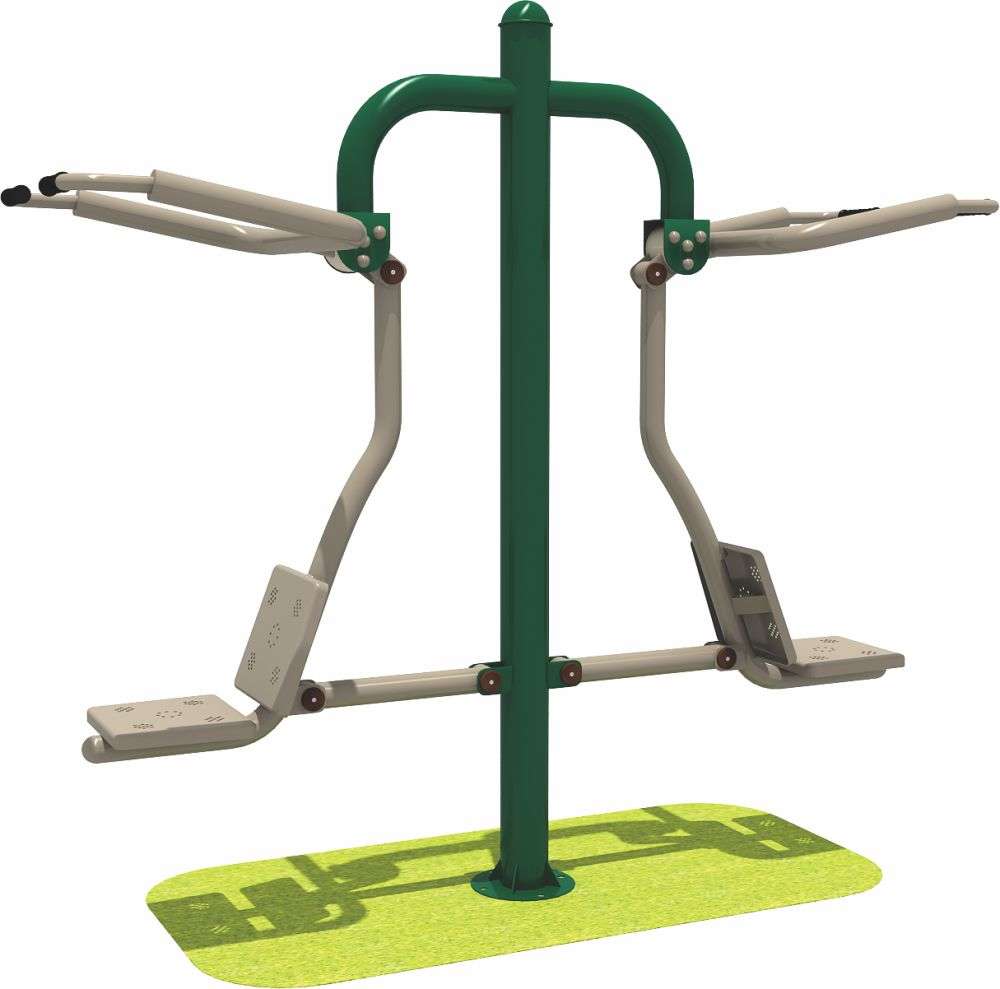 乐鱼leyu.com健身器材 限位双人坐