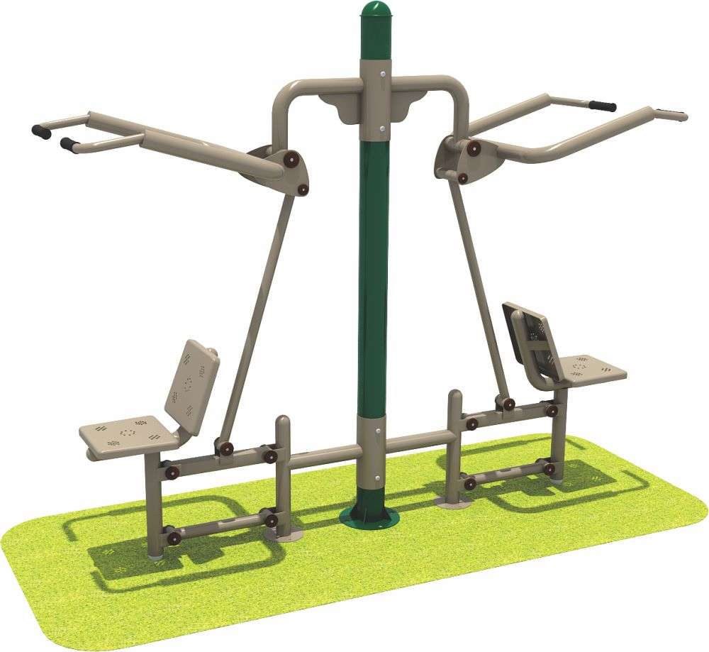 乐鱼leyu.com健身器材 双人坐拉器