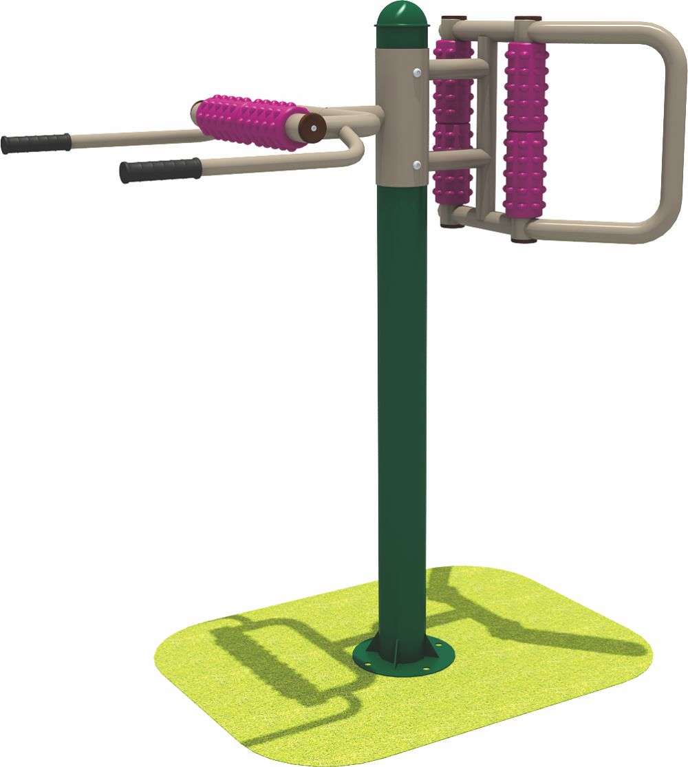 乐鱼leyu.com健身器材 双人腰背按